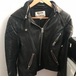 Acne Studios Leather Biker Jacket